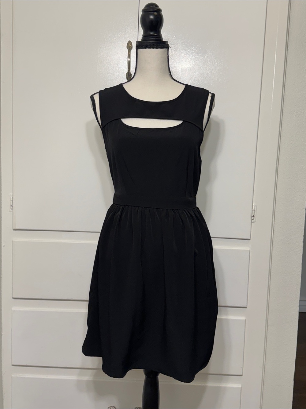 one clothing Black Sleeveless Cutout Mini Dress